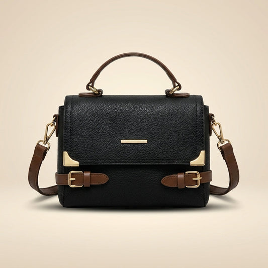 Leather shoulder Bag Medium Long Strap