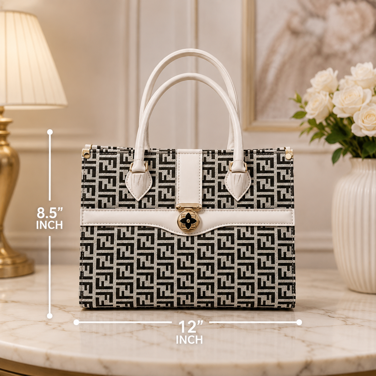 Luxury Monogram Top Handle Bag for Women