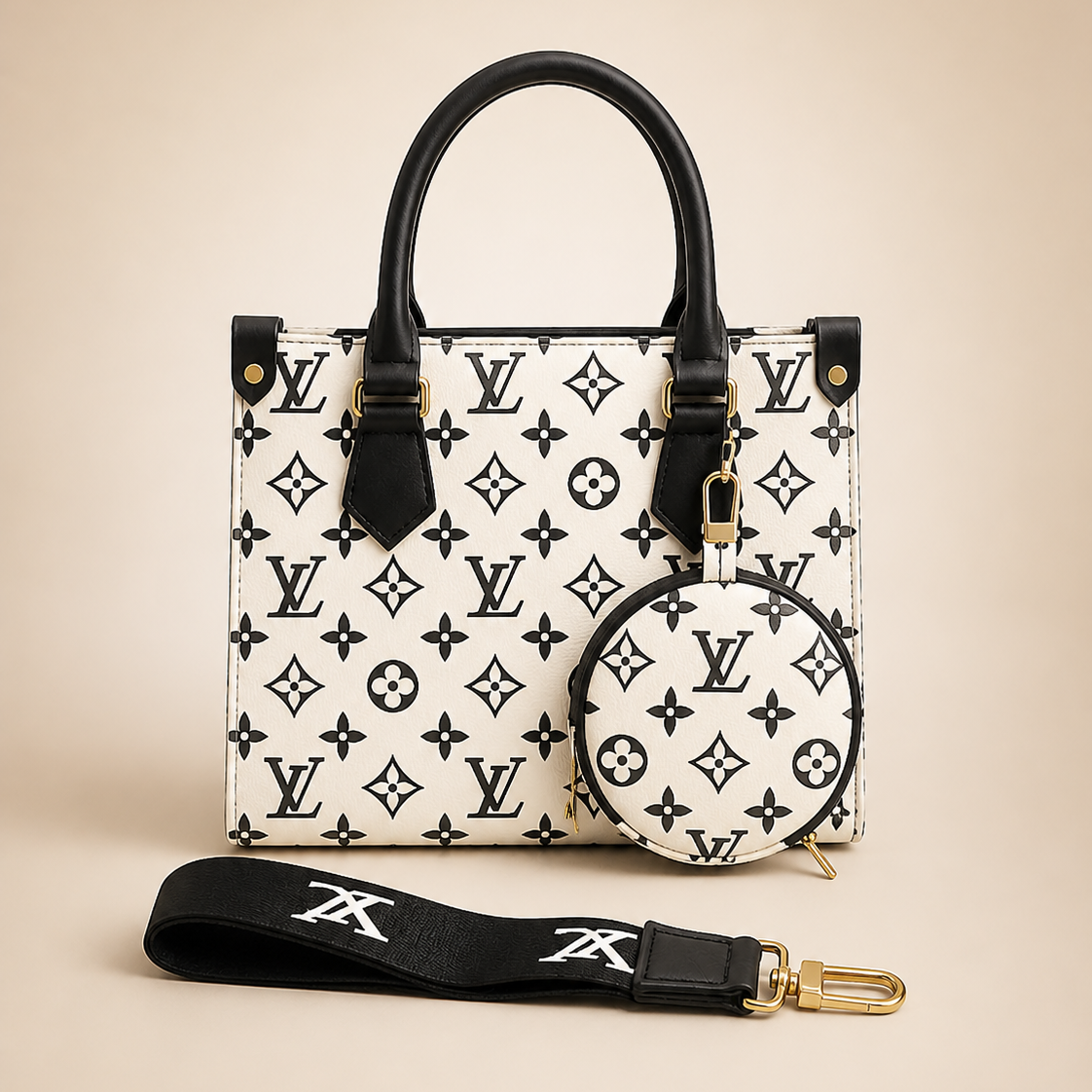 Monogram Nylon Handbag for Women