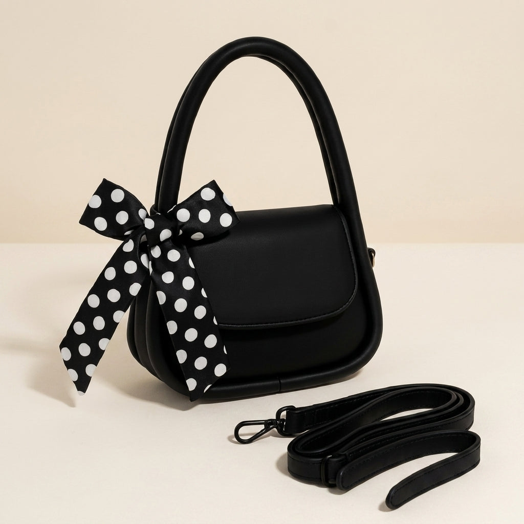 Girls PU Leather Plain Hand Bag | Stylish & Durable Daily Use Purse | Lightweight Bag