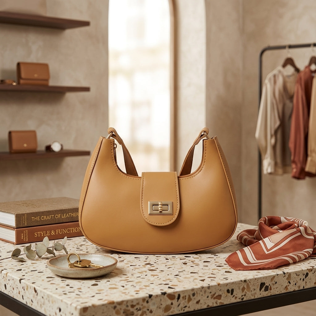 Fashionable Crescent Moon ShoulderBag