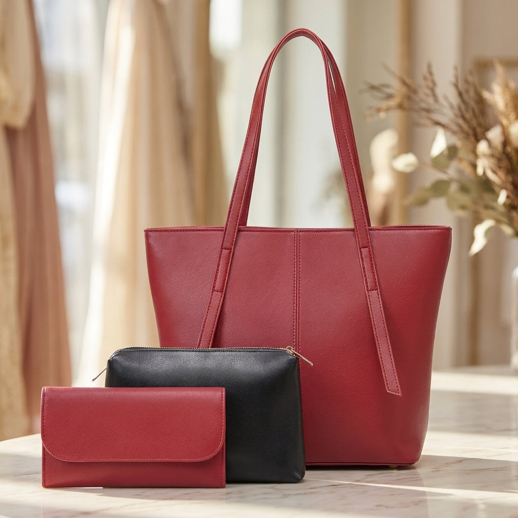 Chic 3 Piece Handbag Set