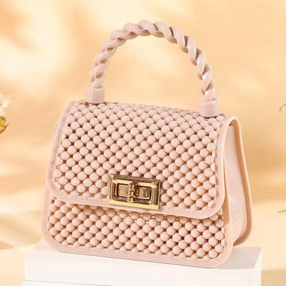 Beaded Chain Crossbody Bag