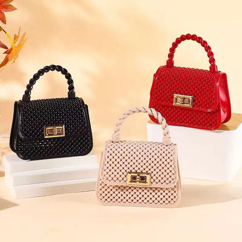 Beaded Chain Crossbody Bag