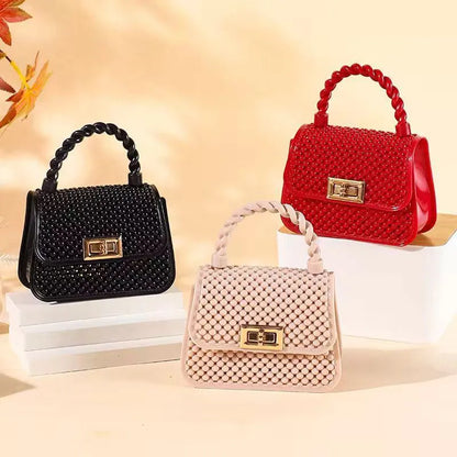 Beaded Chain Crossbody Bag