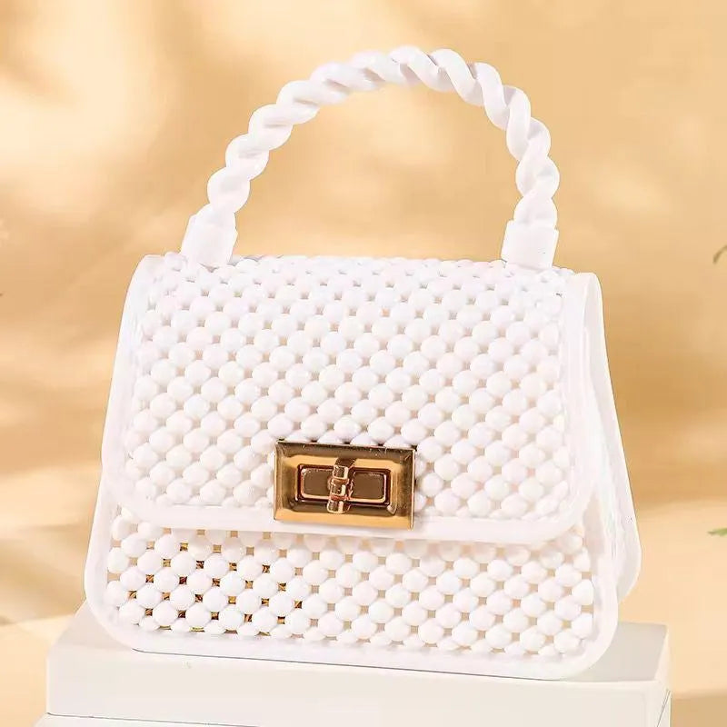 Beaded Chain Crossbody Bag