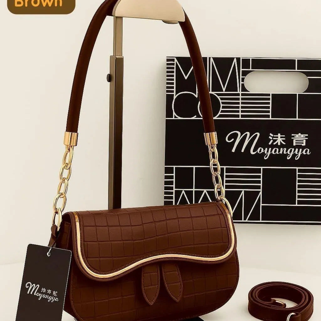 Leather Printed Shoulder Bag