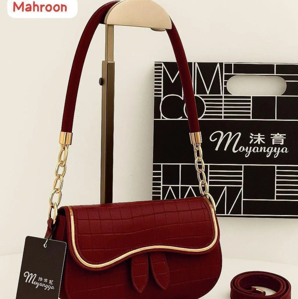 Leather Printed Shoulder Bag