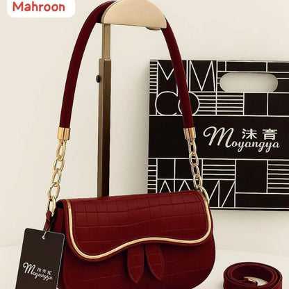 Leather Printed Shoulder Bag