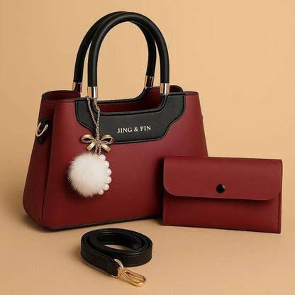 Leather Shoulder Bag Set for Women | Stylish Combo Handbags | Premium Quality Bags