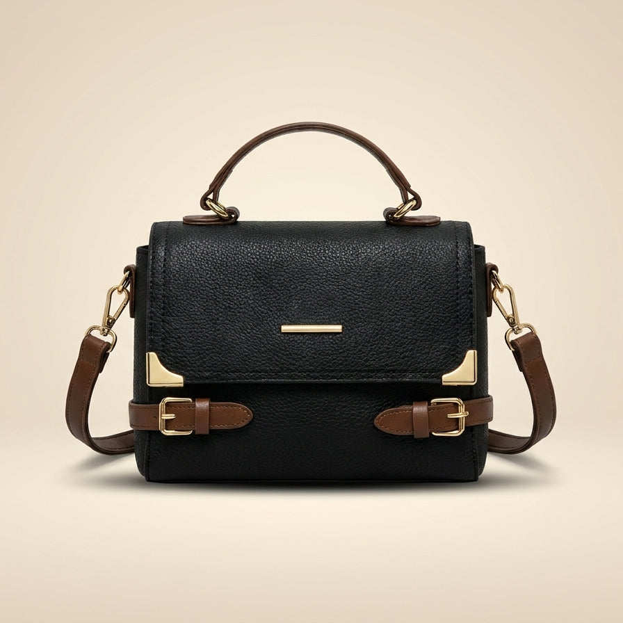 Leather shoulder Bag Medium Long Strap