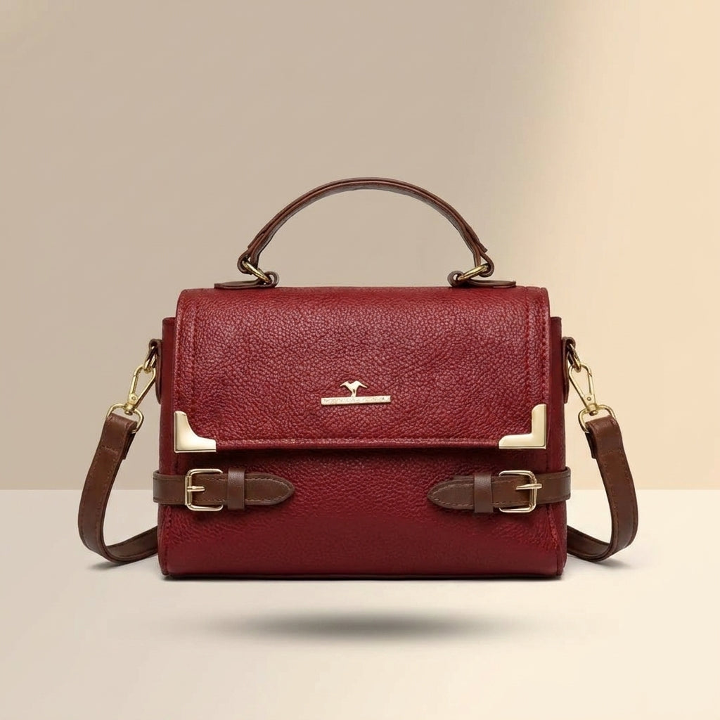 Leather shoulder Bag Medium Long Strap