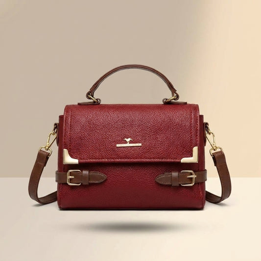 Leather shoulder Bag Medium Long Strap