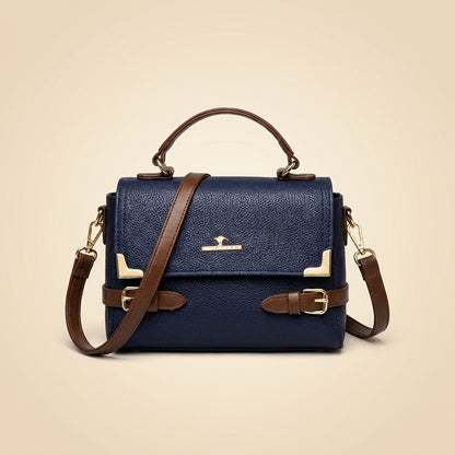Leather shoulder Bag Medium Long Strap