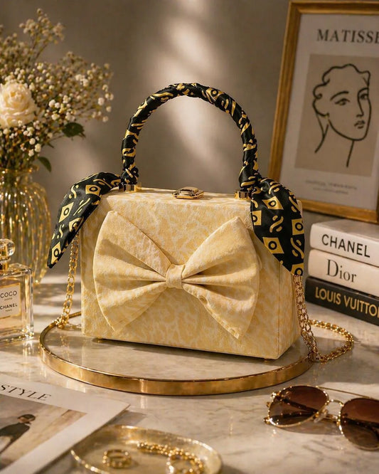 Premium Cow Handbag with Gold Handle – Stylish & Durable Ladies Handbag