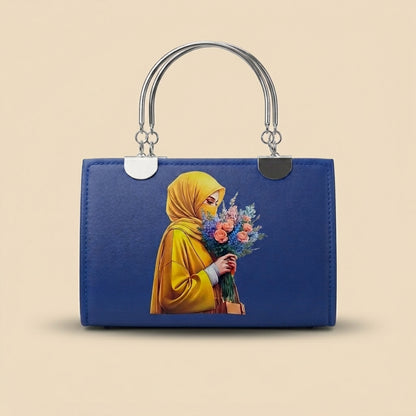 Elegant Hijabi Girl Printed Handbag for Women