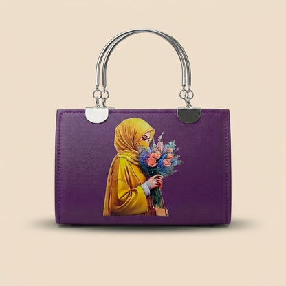 Elegant Hijabi Girl Printed Handbag for Women