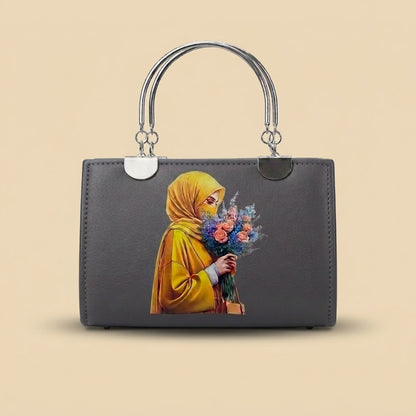 Elegant Hijabi Girl Printed Handbag for Women