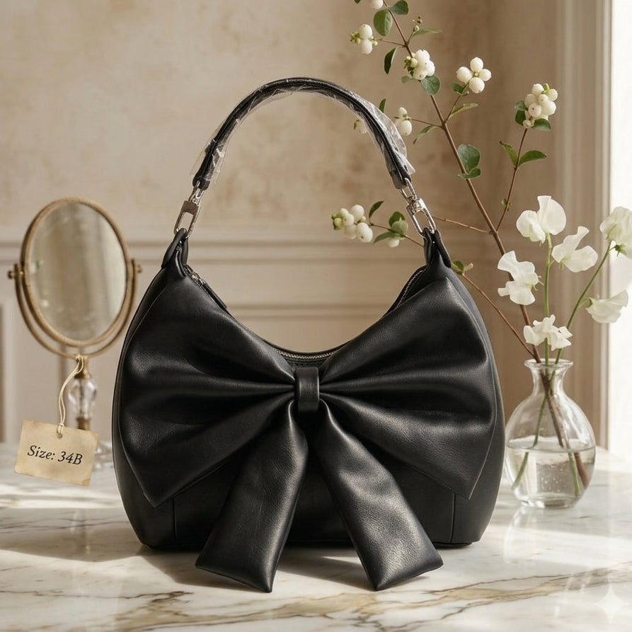 Soft Bow Handbag – Limited Edition Shoulder Bag | Zenwia Bags