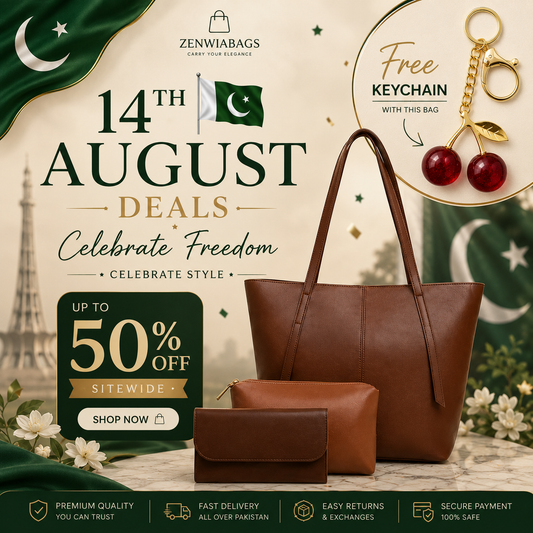 Independence Day Special Tote Bag Combo – Free Cherry Keychain