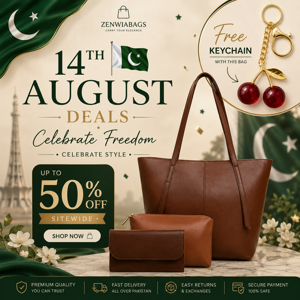 Independence Day Special Tote Bag Combo – Free Cherry Keychain