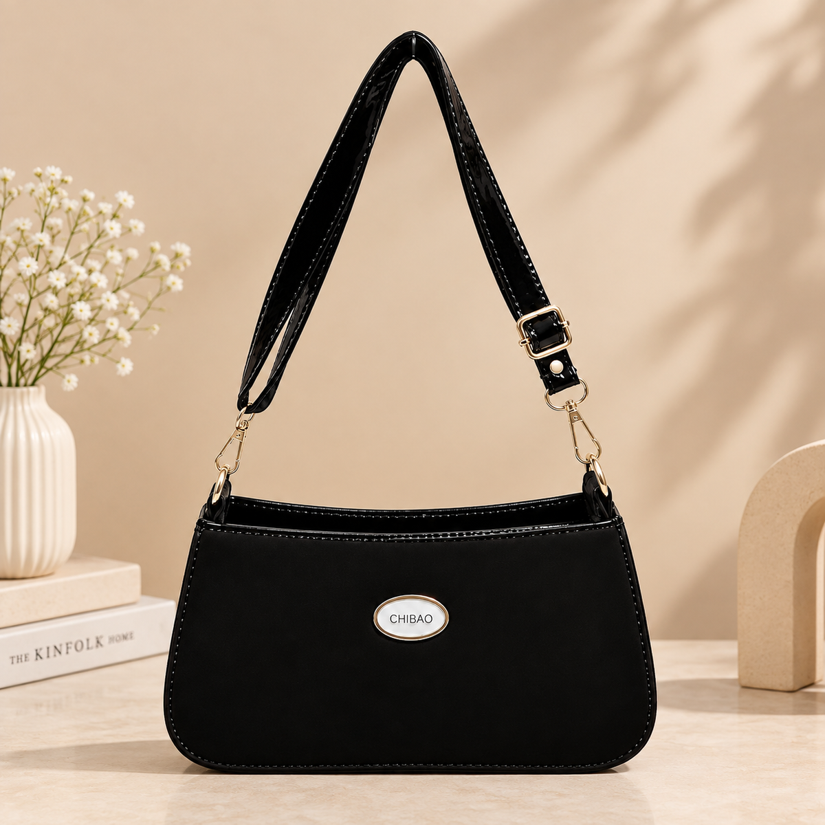 Zenwia Classic Shoulder Bag – Premium Vegan Leather Handbag for Women