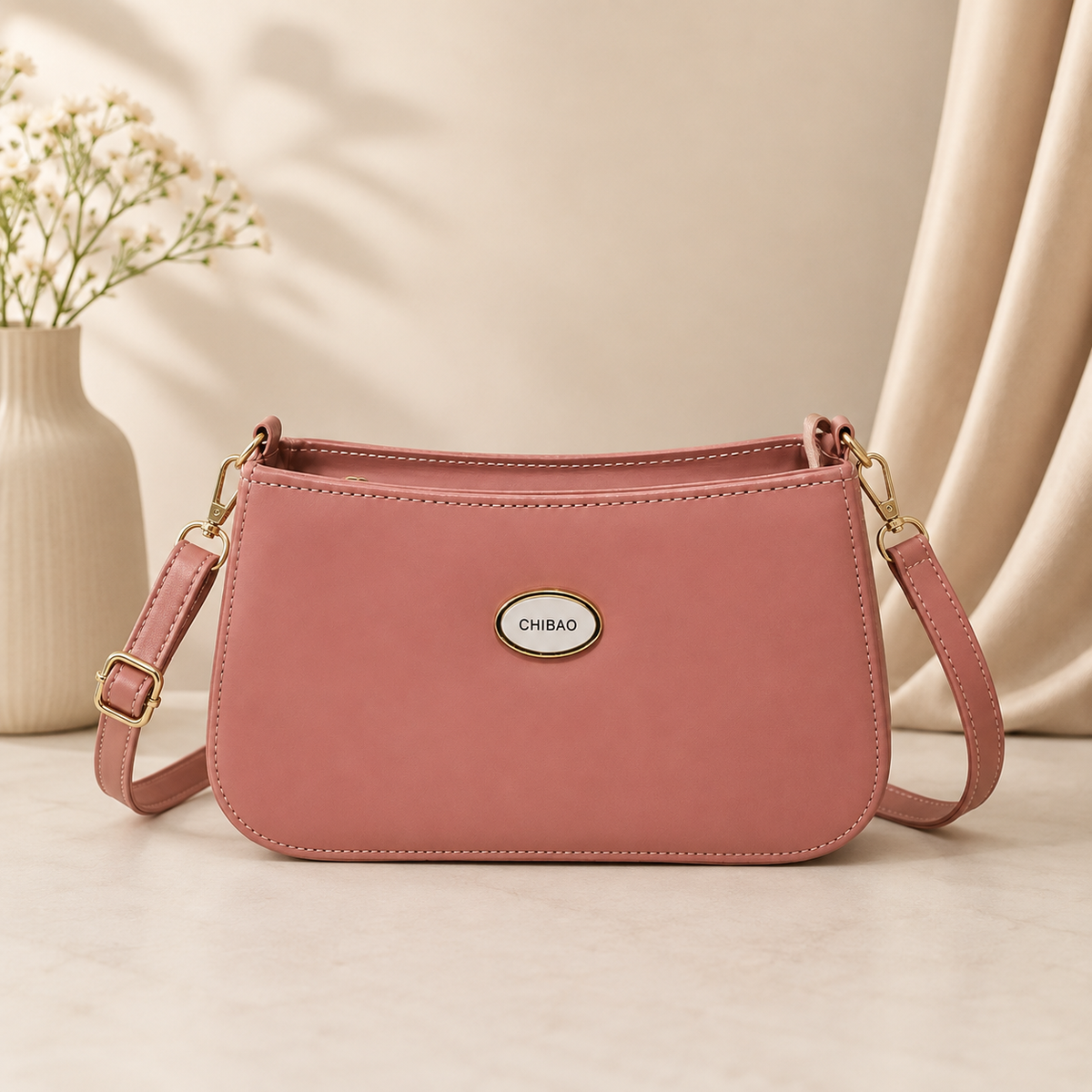 Zenwia Classic Shoulder Bag – Premium Vegan Leather Handbag for Women