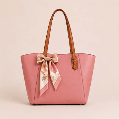 Elegant Ivory Tote Bag Premium Everyday Shoulder Handbag