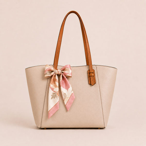 Elegant Ivory Tote Bag Premium Everyday Shoulder Handbag