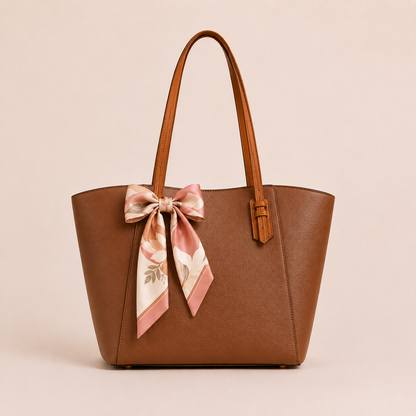 Elegant Ivory Tote Bag Premium Everyday Shoulder Handbag