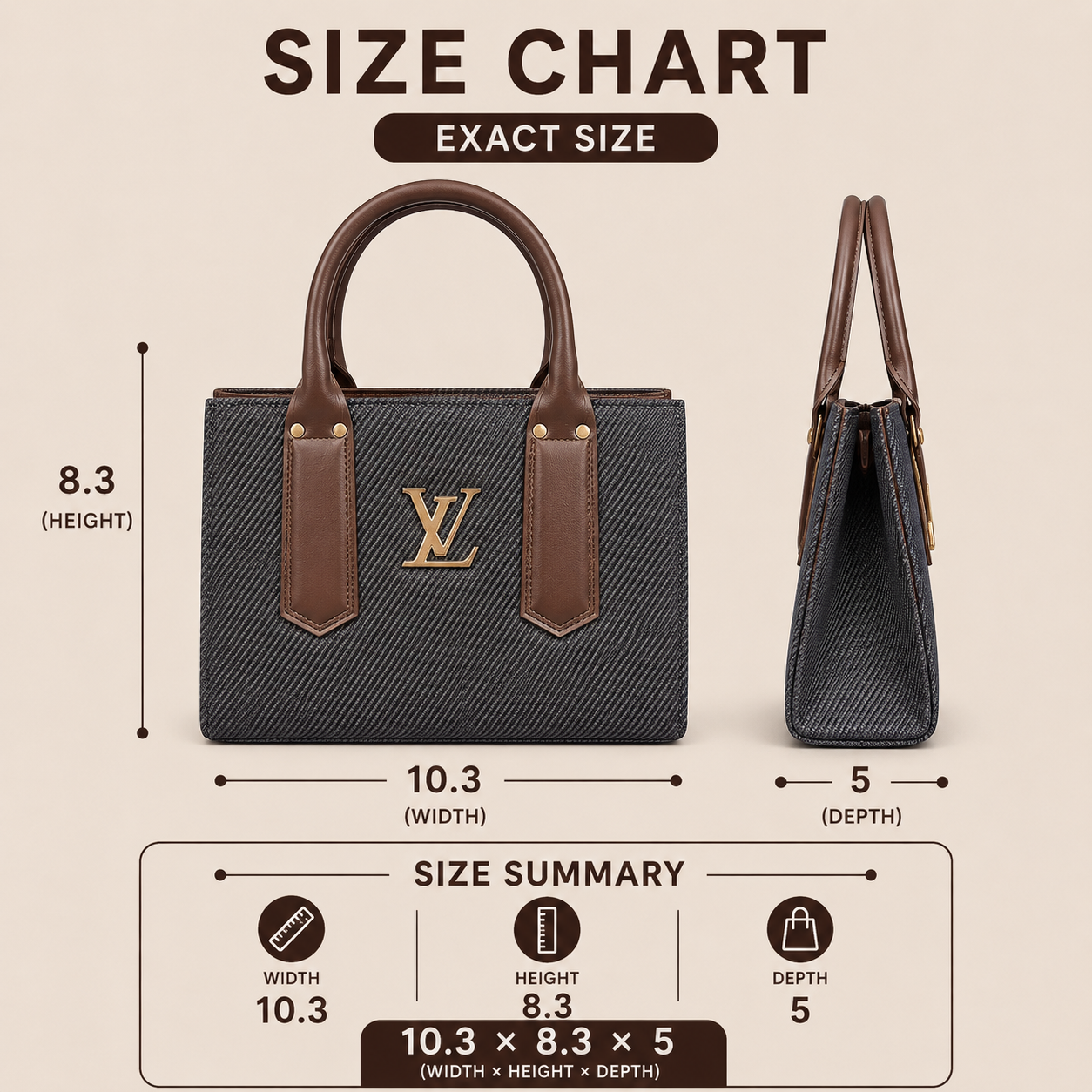 Midnight Elegance Structured Tote