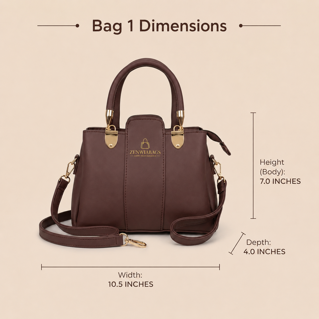 Chic 3-Piece Bag Set for Women