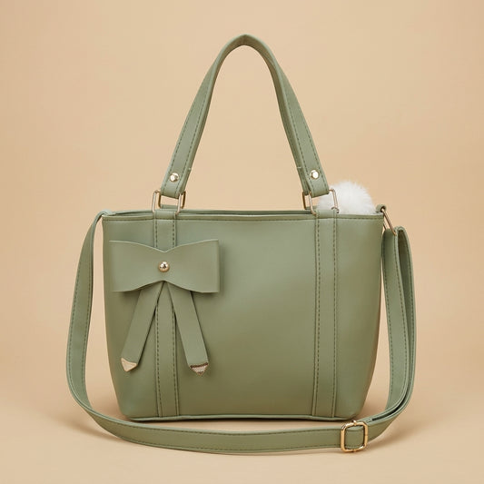 Chic Olive Green Shoulder Bag with Elegant Satchel