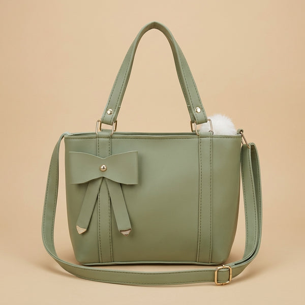 Chic Olive Green Shoulder Bag with Elegant Satchel