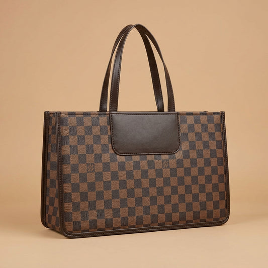 Luxury Checked Pattern Everyday Shoulder Bag