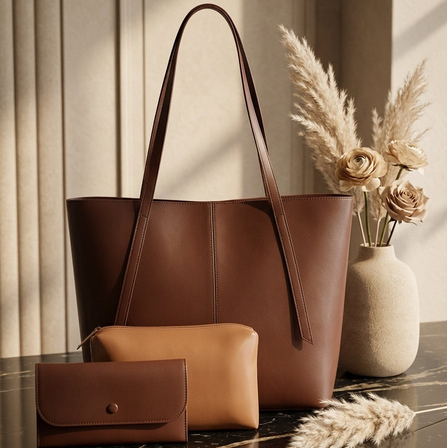 Chic 3-Piece Handbag Set