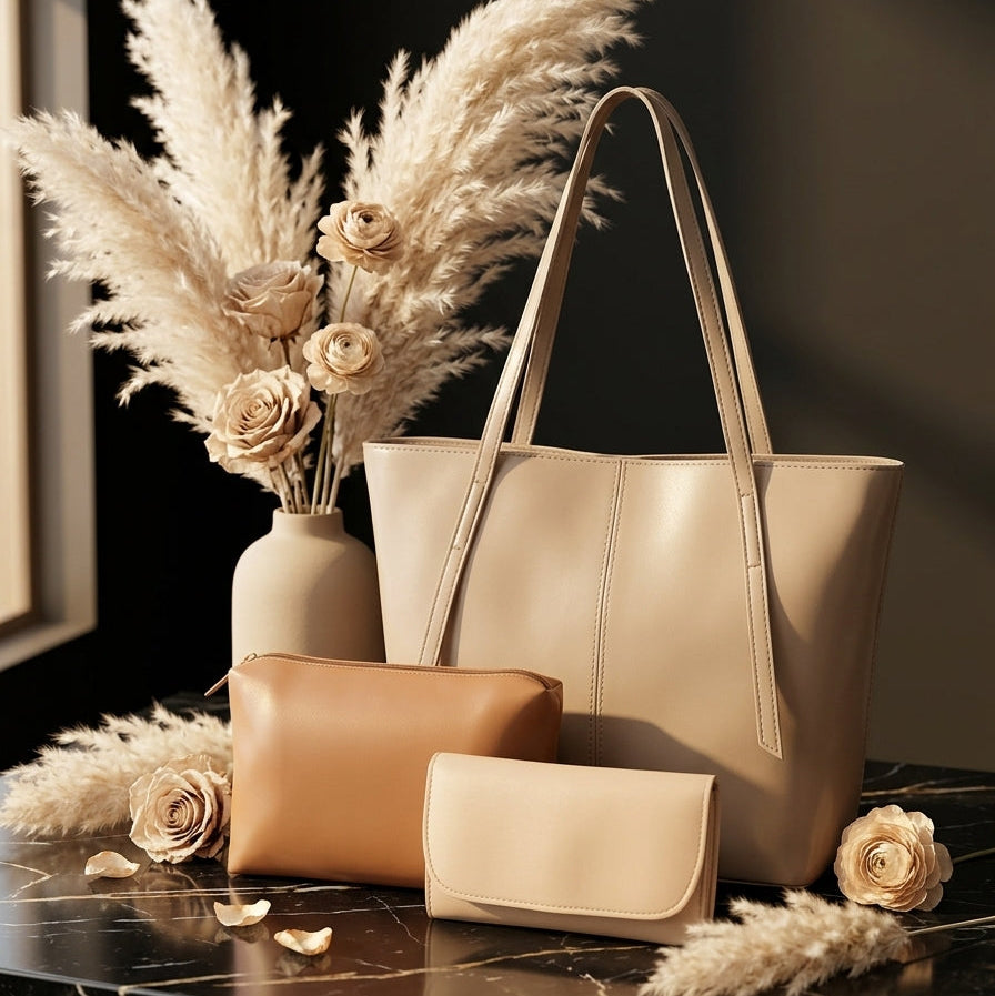 Chic 3-Piece Handbag Set