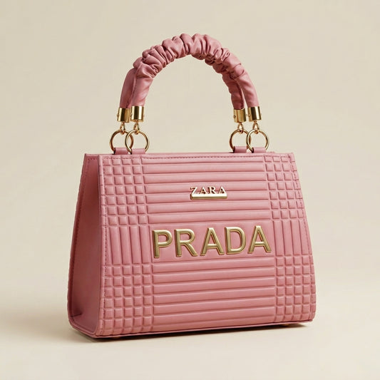 Premium Quilted Pink Shoulder Bag