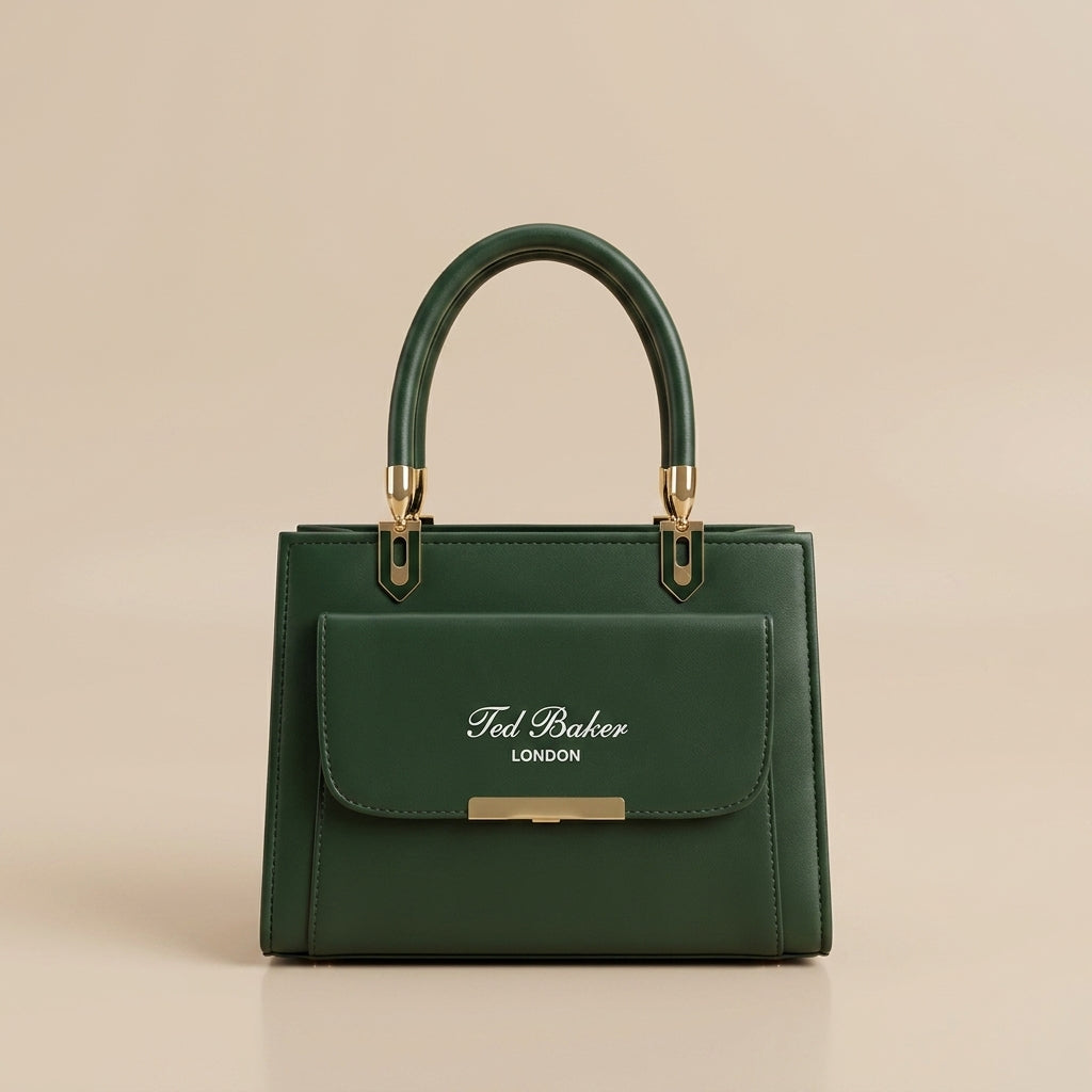 Emerald Grace Structured Handbag