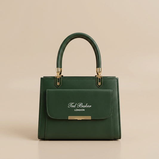 Emerald Grace Structured Handbag