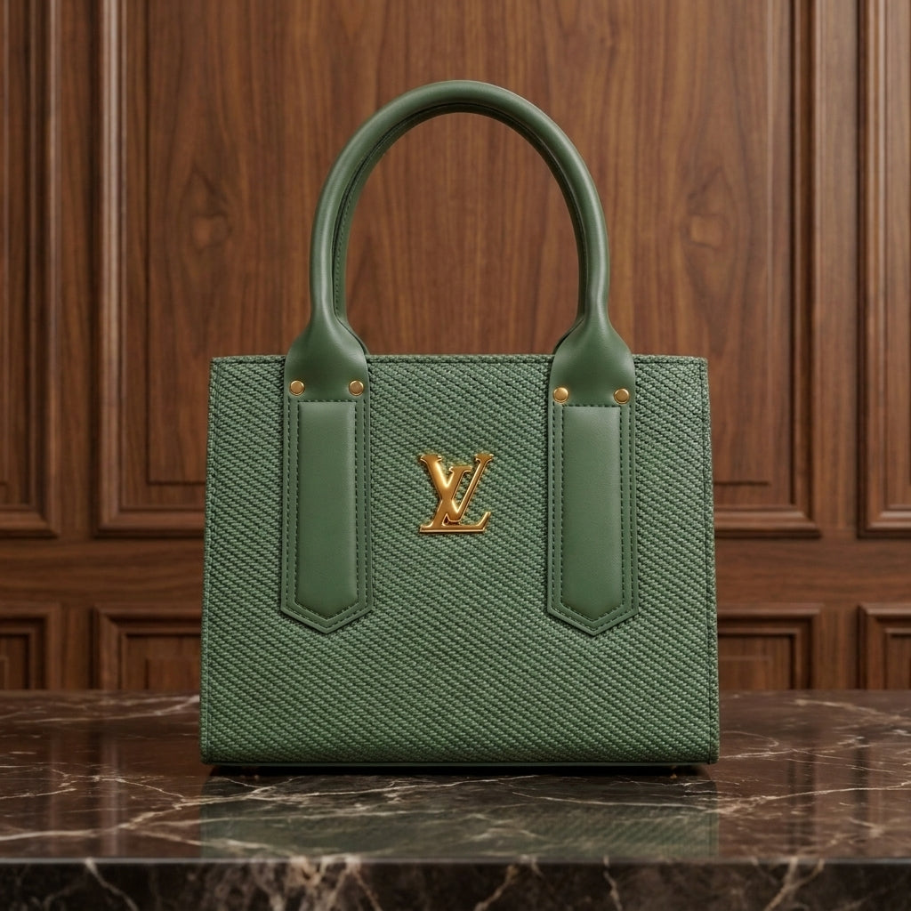 Midnight Elegance Structured Tote