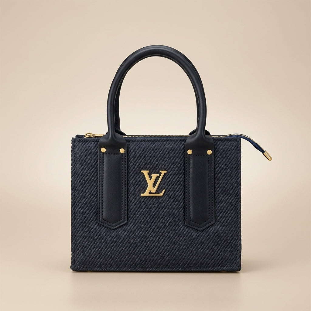 Midnight Elegance Structured Tote