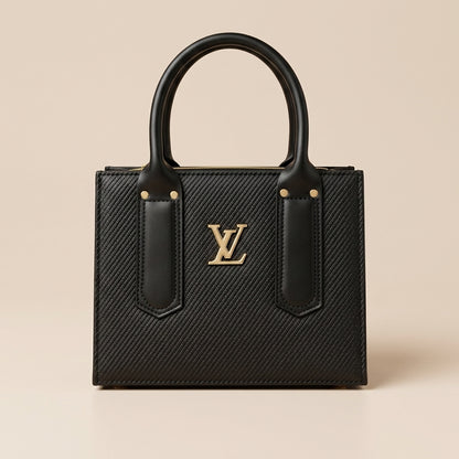 Midnight Elegance Structured Tote