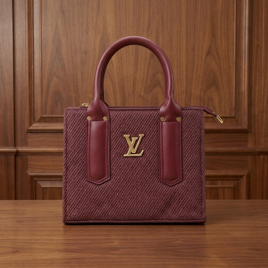 Midnight Elegance Structured Tote