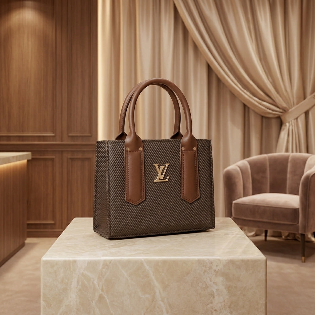 Midnight Elegance Structured Tote
