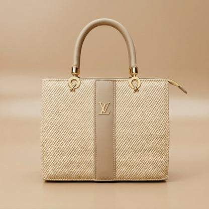 Blush Elegance Structured Tote Bag for Women