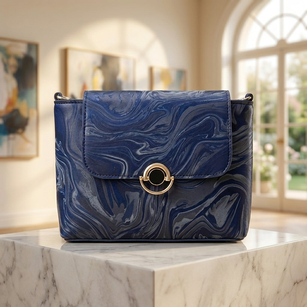 Elegant Marble Crossbody Bag for Women