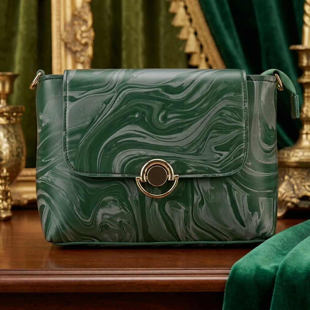 Elegant Marble Crossbody Bag for Women