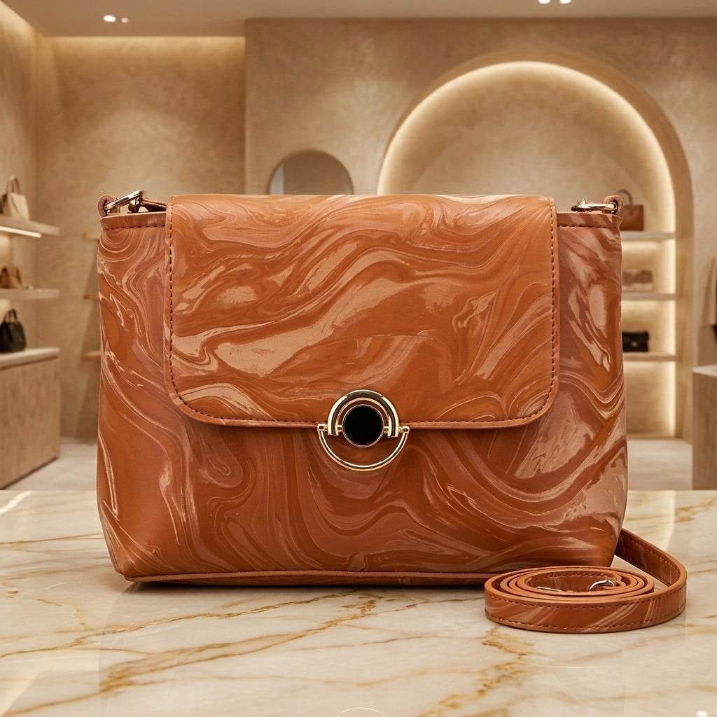 Elegant Marble Crossbody Bag for Women