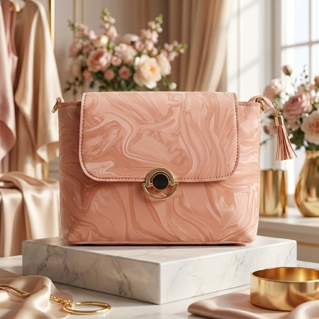 Elegant Marble Crossbody Bag for Women